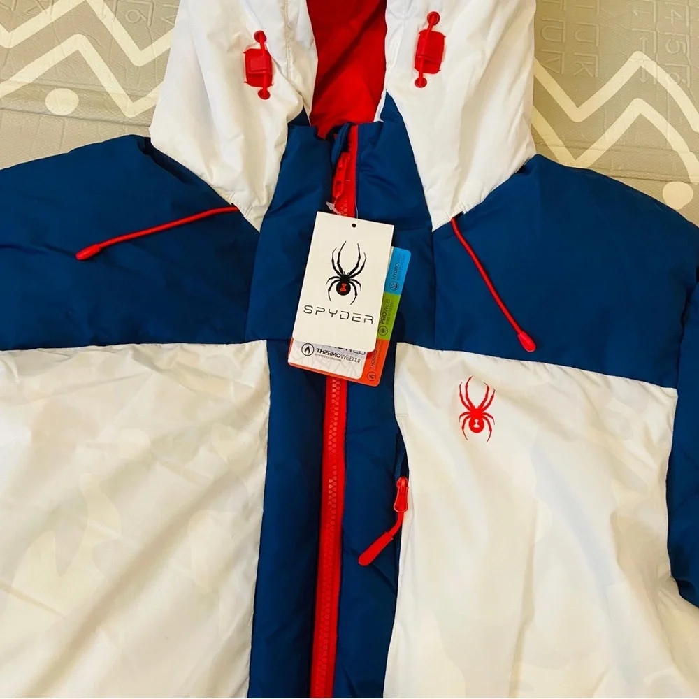 Spyder team USA Olympics special edition ski snowboarding thick winter jacket